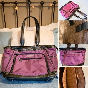 Laptop Tote, Purple, XL 17.3", EUC